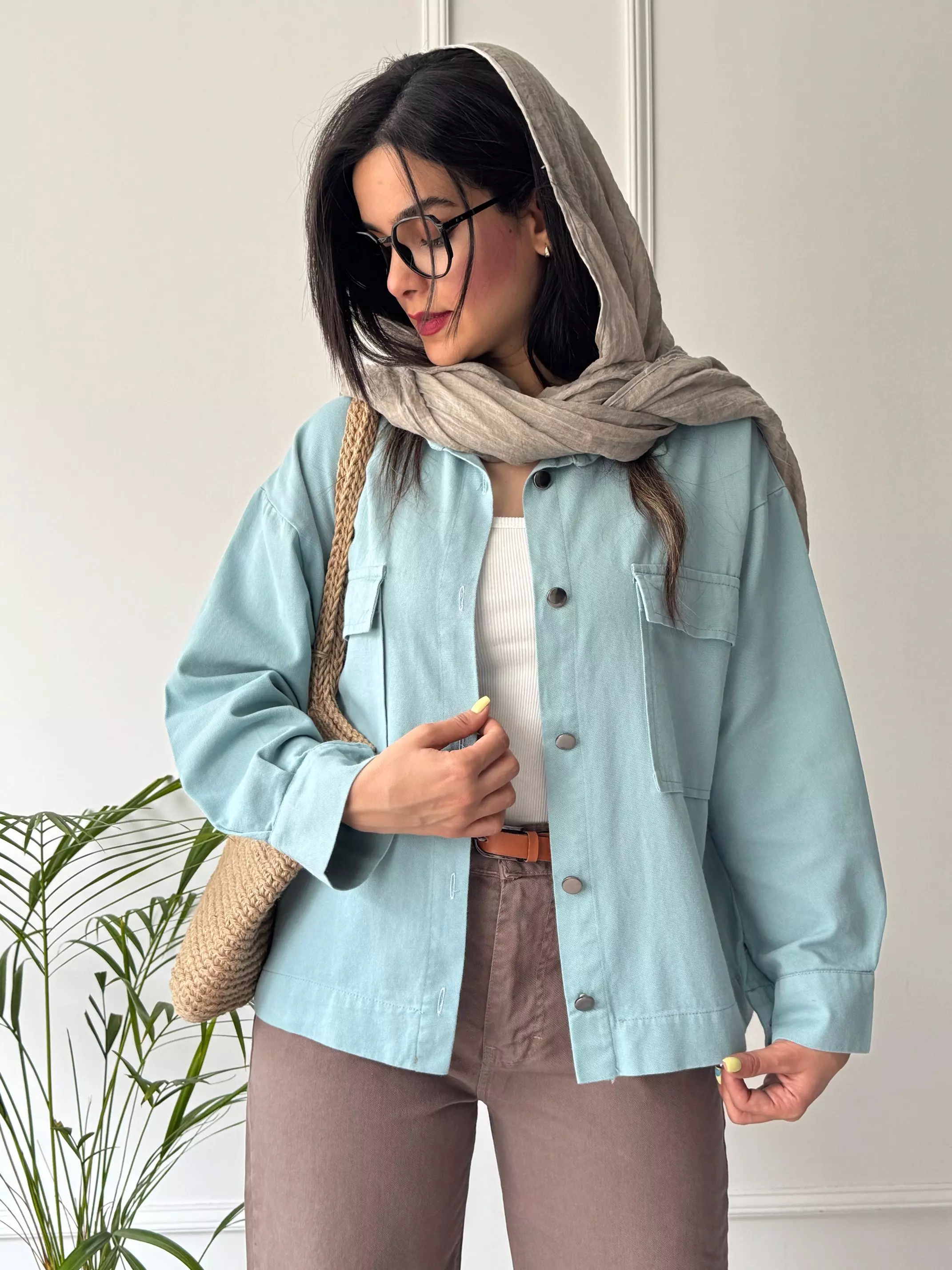 مانتو کتان یاسمین